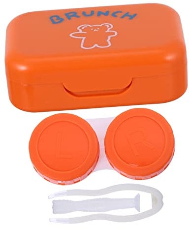 JECOMPRIS Shaped Lenses Organizer Case 4pcs/kit Leakproof Box Mirror for Easy Application