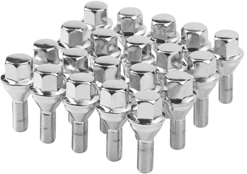 Wheel Lug Bolt M12x1.25 Wheel Studs Compatible with Jeep Dodge Chrysler Ram Cherokee Vehicle 200 2015-2017 Renegade 2014-2022 Dart 2013-2016 Compass 2018-2022 Replace# 6509933AA, 611-005 (20pcs)