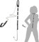 FANSEELM Anal Butt Hooks Collar Neck Anal Hooks Sex Bondage Set mit Butt Plugs BDSM Leder Sex Restraint SM Fetish Toys für Paare