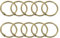 sourcing map Shower Curtain Rings,12pcs - Carbon Steel Round Snap Shower Curtain Hooks, 1.22 Inch Loose Leaf Binder Rings for Shower Curtain Rods (Bronze)