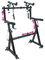 Liquid Stands Soporte doble para teclado de piano con ruedas y segundo nivel, estilo Rolling Z ajustable, soporte portátil de 2 niveles resistente para sintetizadores y teclados digitales eléctricos,
