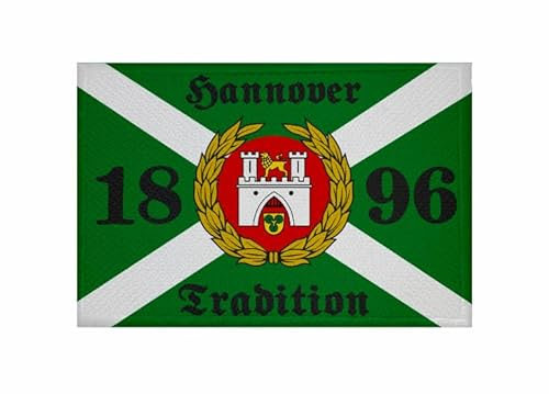 U24 Aufnäher Hannover Tradition 1896 Fahne Flagge Aufbügler Patch 9 x 6 cm