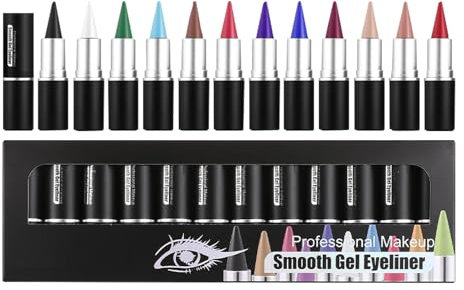 Wischfester Eyeliner – Gel-Eyeliner Mit Langem Halt | Matter, Schnell Trocknender Eyeliner | Natürlich Getönte Eyeliner-Creme | Matter, Schnell Trocknender Eyeliner Für Frauen Und Mädchen