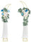 PlusFive Hochzeitsbogen Set (2 m & 2,1m) Traubogen Hochzeitsbogen Gestell Ballonbogen Gewölbter Hintergrundrahmen Wedding Arch für Hochzeit Zeremonie, Geburtstag, Babyparty, Hintergrunddekoration