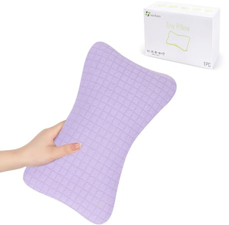 vocheer Mini almohada de viaje de 11 x 7 pulgadas, almohadas pequeñas para dormir, almohadas pequeñas para cuello, muñeca, lumbar y rodilla, almohada para mascotas, algodón, funda extraíble, lavable a
