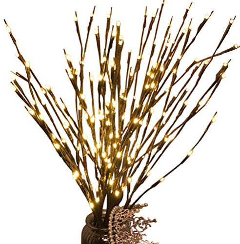 Luxshiny Dekorative Baum Lichter Batterie-powered 20 Zweig Für Home Weihnachten Decor Warm