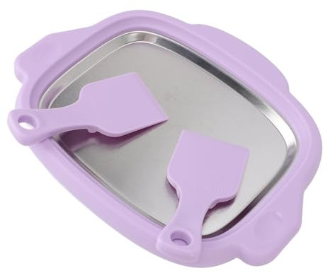 Ice Cream Roll Maker Rolled Ice Cream Machine, Sweet Spot Pan Instant Cold Plate Ideal for Making Rolled Ice Cream Soft Serve Slushies Frozen Yogurt Sorbet and Gelato (Purple)