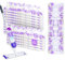 Disposable Power Mop Pads Refills for PowerMop，Multi-Surface Mopping Pad Refills for Floor Cleaning (White & Purple, 15 Pack)