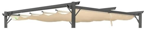 Telo Di Ricambio Per Pergola Retrattile in Poliestere 180 Gr/Mq impermeabile (3x3 Metri)