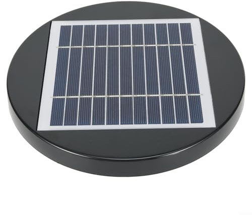ZiStarlilife Ventilador Solar De Techo Extractor Silencioso 950 CFM Ventilación, Para Barco RV Invernadero Cobertizo Caravana Ático Baño, 200Mm Diámetro 25Mm Altura