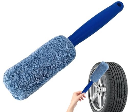 Auto-Radbürste | Felgenbürsten zum Reinigen von Rädern | Mikrofaser mit weichen Borsten, rutschfestes Schrubben, schnelltrocknender Schrubber für Motorradkette, , Boot