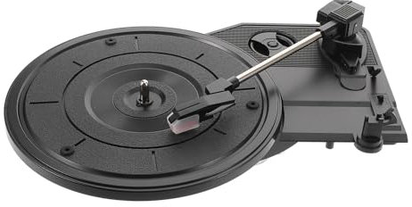 HEATSHAKING Large Retro Gramophone Record Player with Built In Speakers Turntable for Home Decor and Music Enthusiasts Low Noise Design Easy to Use and Vintage Style