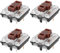eMagTech Lot de 4pcs Interrupteurs de Clavier Compatible avec Logitech G815 G915 G913 Et G813 Marron