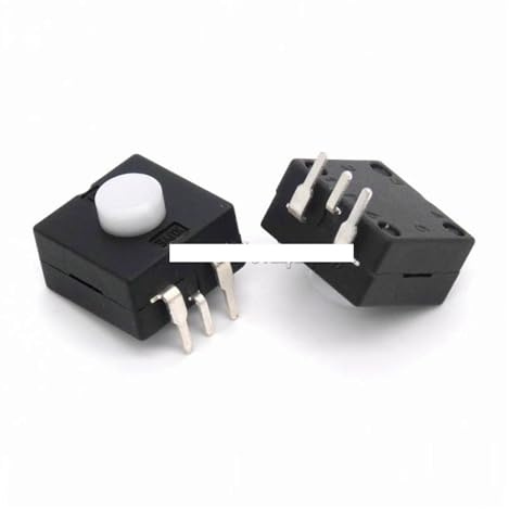 10 interruptores de linterna YY-1212-213YB, interruptor pulsador de encendido y apagado