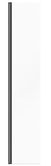 Vente-unique - Duschwand Daren -L 40cm x B 0.6cm x H 200cm- Aluminium - schwarz
