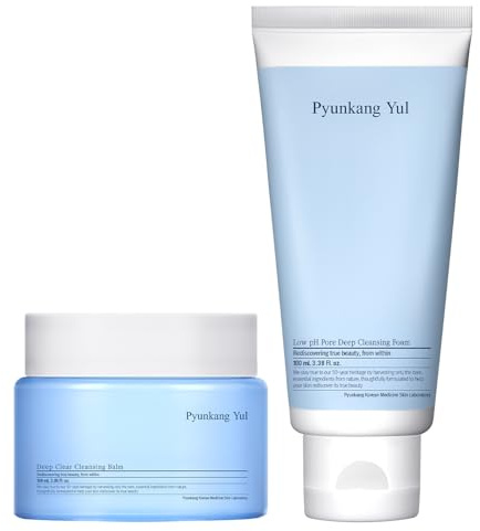 Pyunkang Yul PKY Cleansing Balm & Low-pH Poren-Tiefenreinigungsschaum, sanfte Reinigung & gründliche Porenpflege, Koreanische Hautpflege, Cleansing Balm (100 ml) & Cleansing Foam (100 ml)