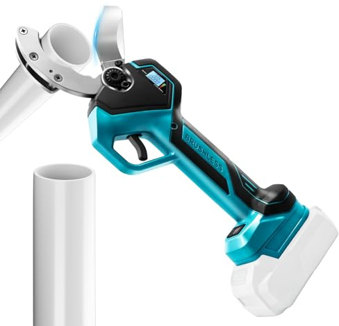 Tagliatubi Elettrico Compatibile con Makita 18V, Cesoia Elettrica al Litio con Motore Brushless per Tubi PPR, PE, PEX, Tubi in Plastica e Impianti Idraulici (Senza Batteria)