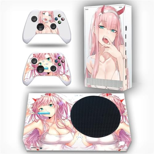 Langlebiger Vinyl-Aufkleber Vinyl Aufkleber Abdeckung Für X-box Series S Konsolen Hüllen Zwei Kostenlosen Wireless Controller Aufklebern 35505 Kratzfester Aufkleber