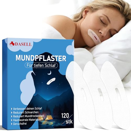 Schnarchstopper-Anti Schnarch, Mouth Tape for Sleeping 120 Stück, Mundpflaster Schlafen- Förderung der Nasenatmung, Schnarchen Stopper zur Verbesserung der Schlafqualität