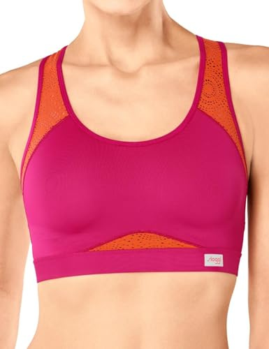 Sloggi Damen Women Move Fly W Bügel-BH, Pink (Pink - Light Combination M), 85DD (Herstellergröße: Not Applicable)