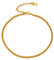 U7 Bracelet de Cheville Plaqué Or Fille de l'Été Chaîne Maille Spiga Doré 3mm/23cm Accessoire de Pieds