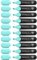 Schneider Job 150 Pastell Textmarker (aus recyceltem Kunststoff, ausgezeichnet mit Der blaue Engel) 10er Pack türkis