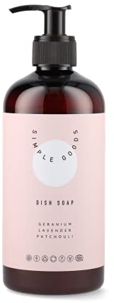 Simple Goods Spülmittel - Geranium, Lavendel, Patschuli 500ml - ECOCERT - Zertifiziert