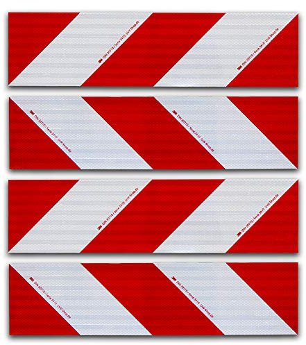 UvV Magnetische 3M 823i Kfz-Warnmarkierung Anwendungspaket 4 Streifen Magnetfolie