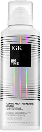 IGK Big Time Volumen- und Verdickungsmousse für Unisex, 170 ml