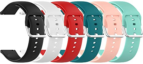 BabyValley Bands Compatible with Letsfit EW1/ Letsfit IW1 SmartWatch Wristband, Solid Color Replacement Bracelet Sport Strap for Men/Women(Not for IW1 Lite/ID205L/ID205S) (Small)