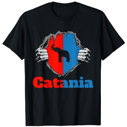 Minchia Che Bella Catania Bandiera Trinacria Catanese Maglietta