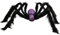Colorful Outdoor Halloween Spinne Deko Requisiten Halloween Simulation Plüsch Deko Spider Für Masquerade-Party, Karneval, Weihnachten, Ostern, Bar, Nachtclub, Spukhaus, Party (Lila)