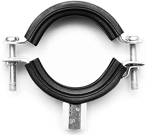 1/2 (20mm - 25mm) Rubber Lined Munsen Rings Pipe Clamps Pipe Hanger Anti Vibration Clamp, Bracket - (Pack of 2)