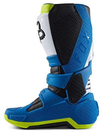 Fox Racing Unisex-Erwachsene Motion Motocross Dirt Bike Boots Powersports Stiefel, Blau/Gelb