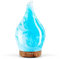 Porseme Aroma Diffuser Luftbefeuchter 100ml,Handgeblasen Luftbefeuchter Ultraschall Leise 7 farbwechselnde LEDs Raumbefeuchter BPA Frei für Wohnung Yoga SPA mit Timer (Blue Wave)