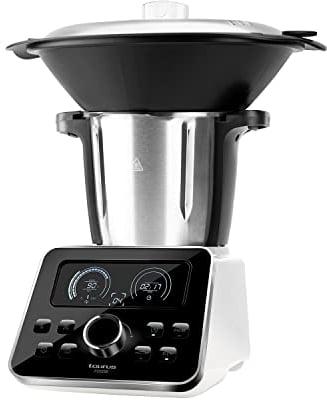 Taurus - Robot de Cocina Multifunción 1500W | 3.5L con libro de recetas incluido | 31 funciones | 12 velocidades | 30-120ºC | 0-90 min | Báscula integrada | Pantalla digital | Libre de BPA