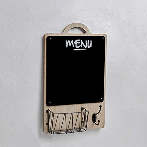 JSY Kreidetafel Retro Kreativität Tafel Wanddekoration Holz Leave A Message Display Tafel Persönlichkeit Kreativität Wandregal Schwarze Tafel (Farbe: A+B)
