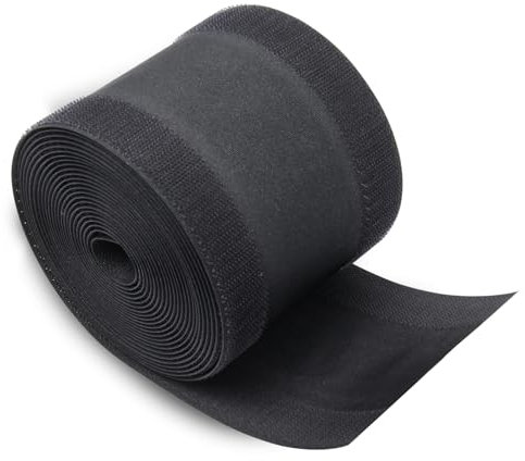 Keboyoe 16.4 Feet Floor Cable Cover Protector, 4 inches in width Carpet Cord Cover Cable Management Floor Cable Protector Wire Cover Protector for Home Commercial Office Carpet(Black)