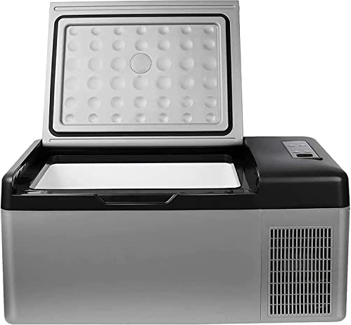 Refroidisseur électrique de contrôle APP, réfrigérateur de camping portable de 15 L, mini réfrigérateur de voiture compact, petit congélateur coffre 12/24 volts DC et 110 V/220 V AC pour l'extérieur