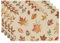 Bonhause Ahornblätter Fallen Tischsets 4er Set, Saisonaler Herbst Platzsets Waschbar Platzdeckchen für Küche Tisch Dekoration Drinnen Urlaub Party Dekor 30x45cm