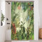 Uiiooazy Rideau Douche Anti Moisissure, Rideau de Douche 120x180cm Jungle Vert Feuilles de Palmier Tropicale Forêt Rideaux de Baignoire Tissu Lavable Imperméable Rideaux Salle de Bain avec 8 Crochets