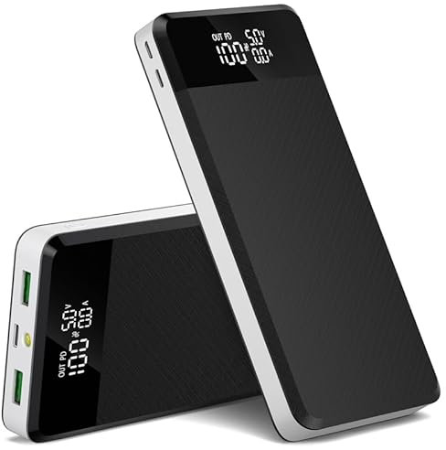 Power Bank 30000mAh, PD 22.5W Battery Pack Portable Charger, Huge Capacity Powerbank Fast Charging with 3 Outputs & 3 Inputs LED Display and Flashlight, Phone Charger for iPhone/Tablet