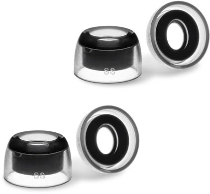 AZLA SednaEarfit Crystal for Bose Earbuds - Ersatz-Ohrstöpsel für Bose QuietComfort Ultra, QC Earbuds II, Silikon-Ohrstöpsel, aufsätze mit Loch zur Geräuschreduzierung (SS)