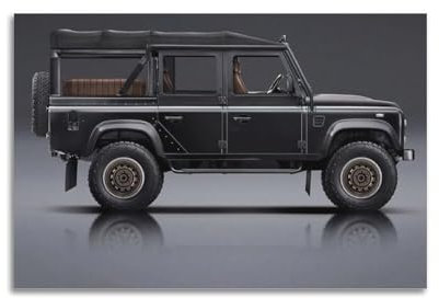 Offroad-SV-Poster für Defender 110, dekoratives Gemälde, Leinwand, Kunstbild, 30 x 45 cm, Schwarz