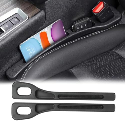 AYSYR 2 Stück Autositz Lückenfüller, Aufbewahrungsbox für Autositze, Universal Lückenfüller, Auto Gadgets Innenraum für Verhinderung des Herabfallens von Gegenständen, für Meisten Modelle von Autos