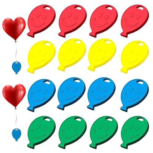 OHREN 20 Piezas Pesos para Globos, Contrapesos para Globos de Helio, Globos Decorativos, Pesos para Globos de Látex y Foil, Decoración para Bodas, Cumpleaños y Fiestas (Multicolor)
