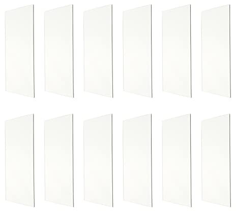 HOLIDYOYO 16blätter Acrylspiegelplatten Selbstklebend Für Wand Spiegelfolien Leicht DIY Zuhause Bad Dekoration Einfach Anzuwenden