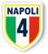 Kit Adesivi Napoli Campioni d'Italia 4° Scudetto Mod.3, PVC, per Auto Moto Casco Tablet composto da uno sticker da 10 cm + 4 stickers da 5 cm