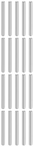 QUARKZMAN 20 Pcs 6 mm x 60 mm Goujons Cylindriques En Acier Inoxydable 316L Éléments De Fixation Pour Étagères Chevilles De Support Tiges De Fixation Éléments Ton Argenté