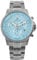 LOUIS XVI Palais Royale 2.0 1823 - Ø 43 mm - Herren Uhr - Wasserdicht - Armband Silber - Zifferblatt Baby Blau mit Diamanten - Schweizer Quarzwerk